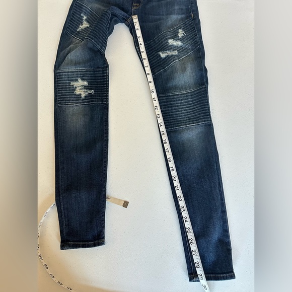 HUDSON | 'Brooklyn Moto Super Skinny' Jeans in Walk of Fame | Size 25 - Picture 9 of 11